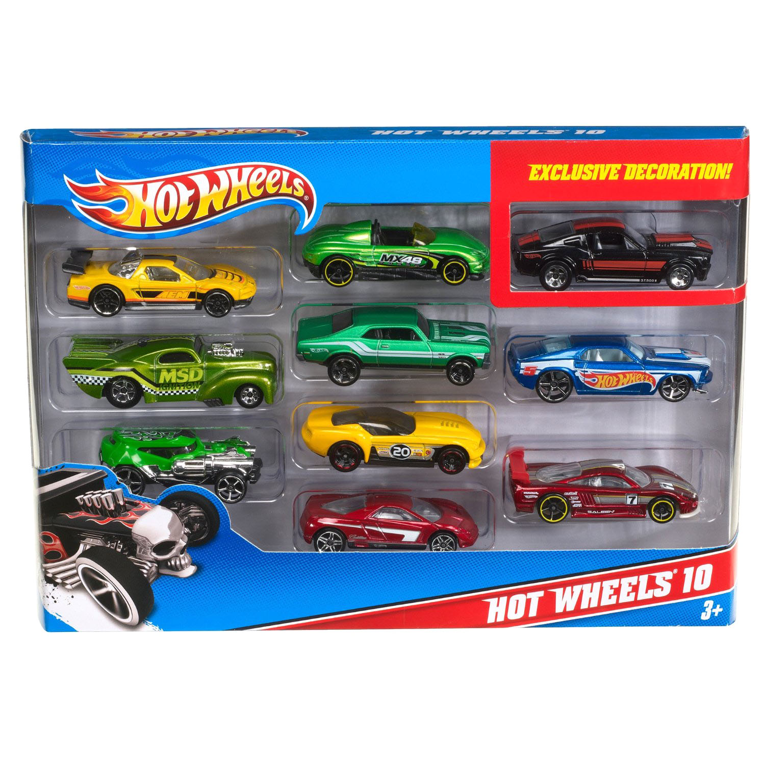 Hot Wheels. Подарочный набор из 10-ти машинок  