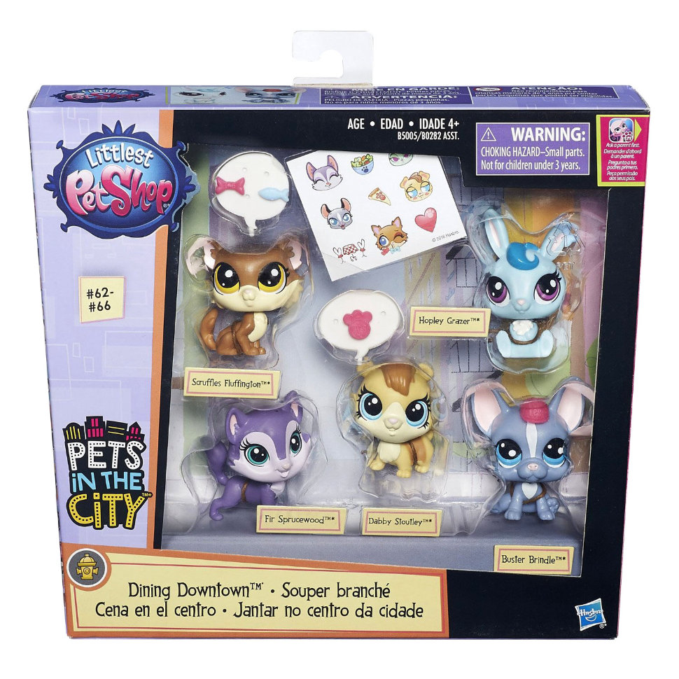 Littlest Pet Shop. Набор - Обед в Даунтауне, серия Pets in the City   