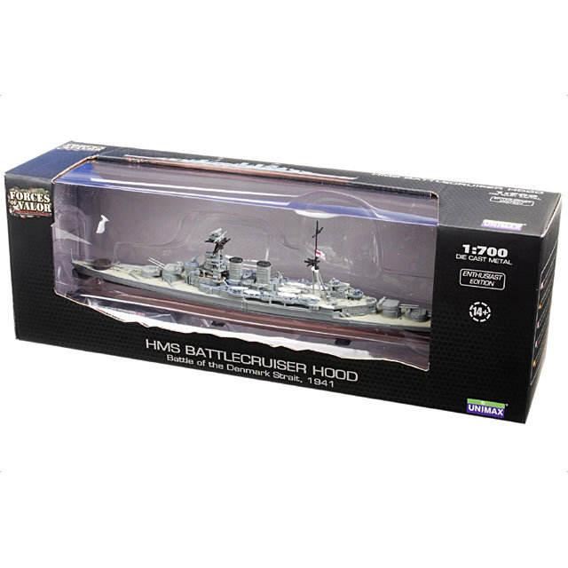 Коллекционная модель - британский HMS крейсер «HOOD» 1941 год, 1/700  