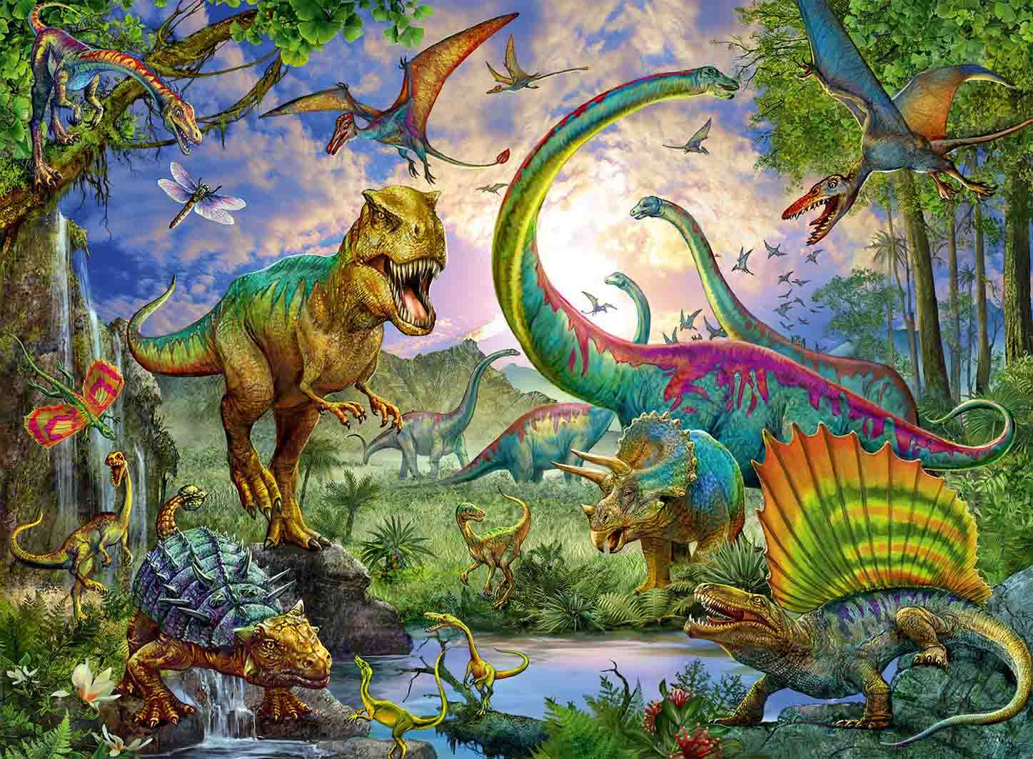 Пазл - Мир динозавров, 200 деталей  