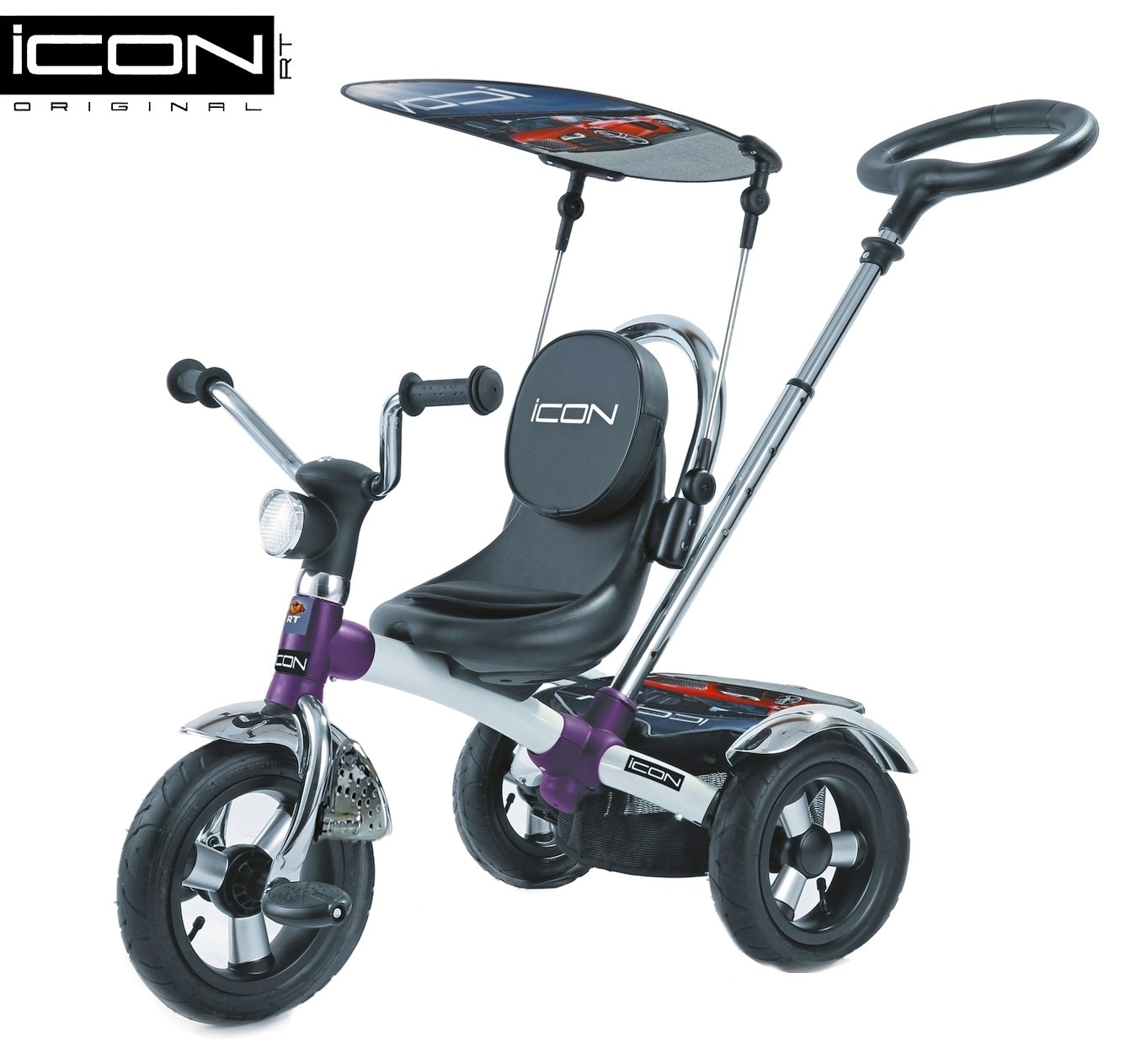 

Детский трехколесный велосипед ICON 2 RT original white pearl car