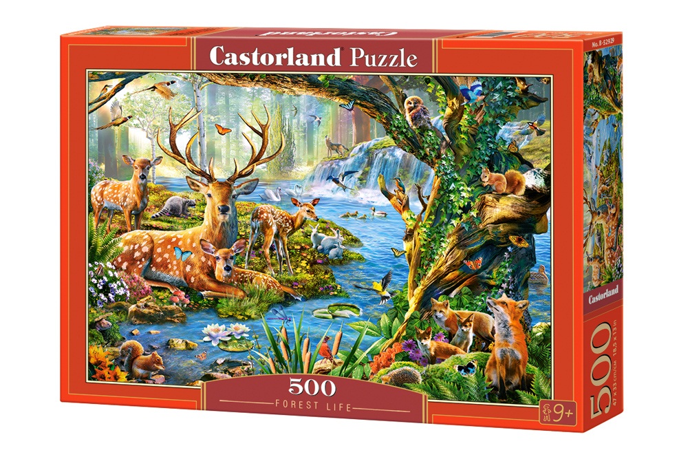 

Пазлы Castorland - Лесная жизнь, 500 элементов