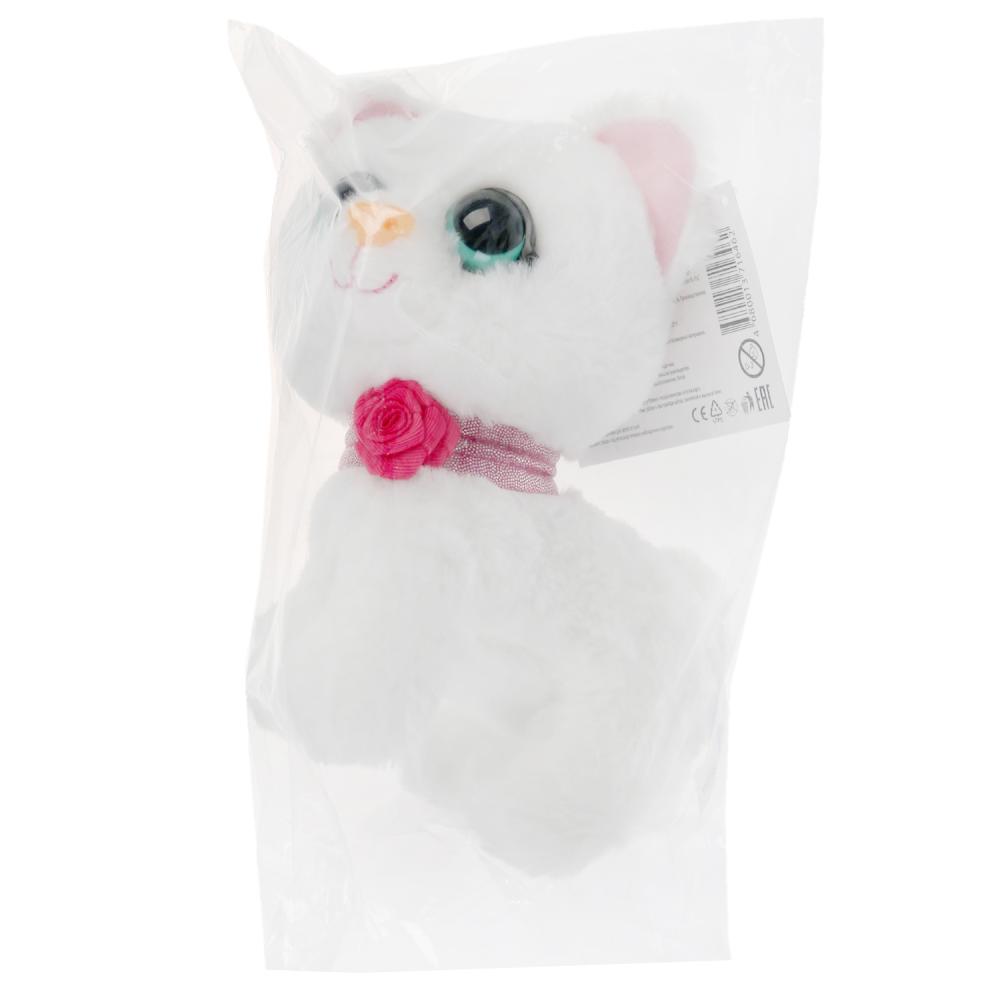 Игрушка мягкая - Кошка Снежинка, 16 см  
