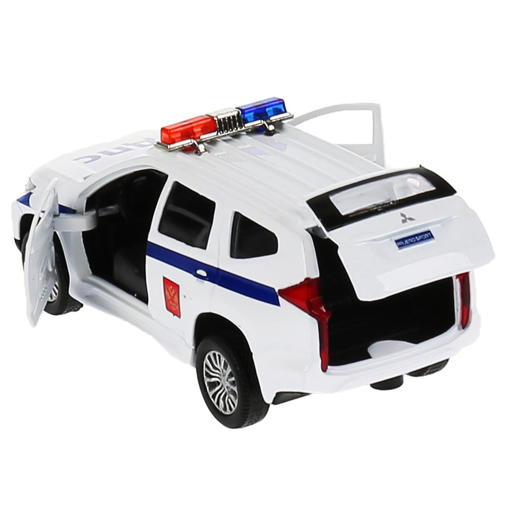 Машина Mitsubishi Pajero Sport – Полиция, 12 см, инерционный механизм, цвет белый  