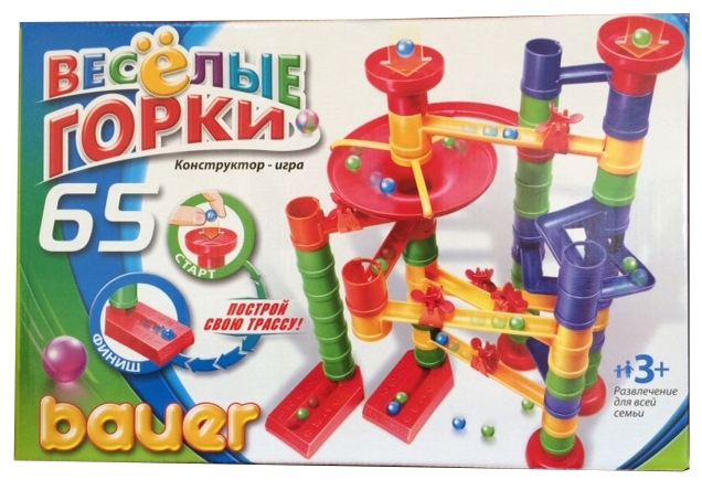 

Конструктор «Весёлые горки», 65 элементов