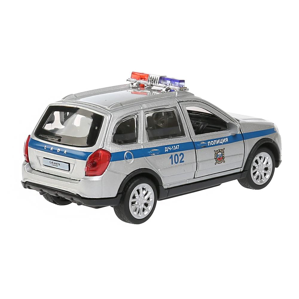 Машина Lada Granta Cross 2019 - Полиция, 12 см, инерционный механизм, цвет серебристый  