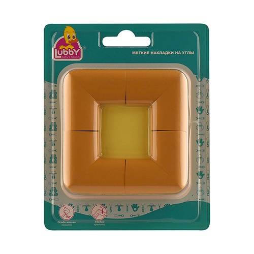 Мягкие накладки на углы, 4 штуки, каучук   