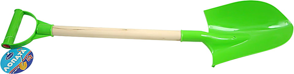 Лопатка пластмассовая с деревянной ручкой, 53 см.  