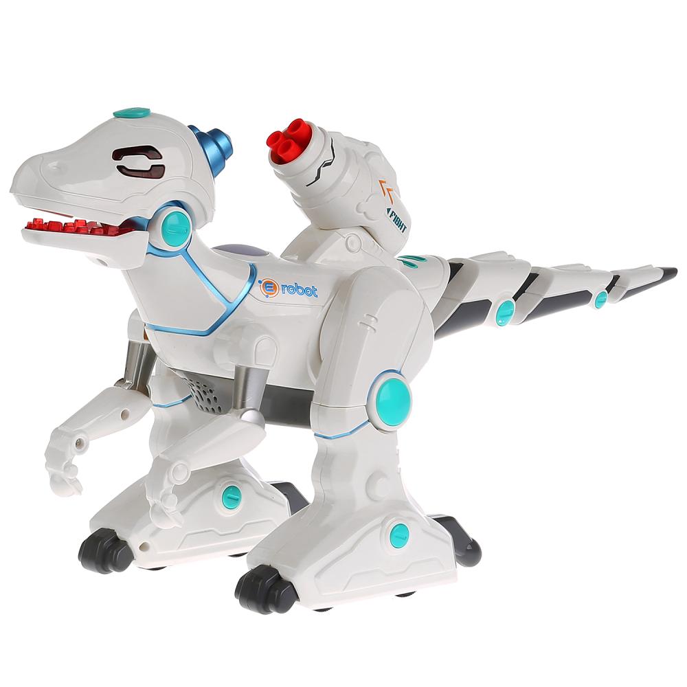 Радиоуправляемый робот - Динозавр на аккумуляторе, ходит, свет, звук, з/у USB, со стрелами  