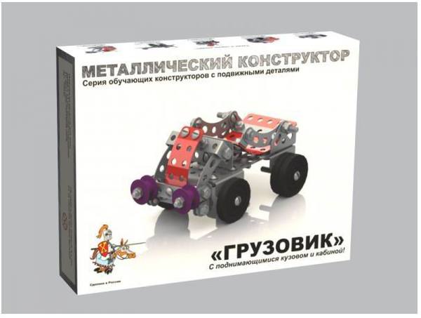 

Металлический конструктор – Грузовик с подвижными деталями