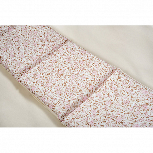 Комплект в кроватку for Nuovita Provenza francese Rosa/Французский прованс, 6 предметов, бело-розовый  