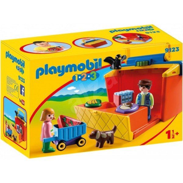 

Игровой набор из серии 1.2.3. Возьми с собой - На рынке, 10 деталей