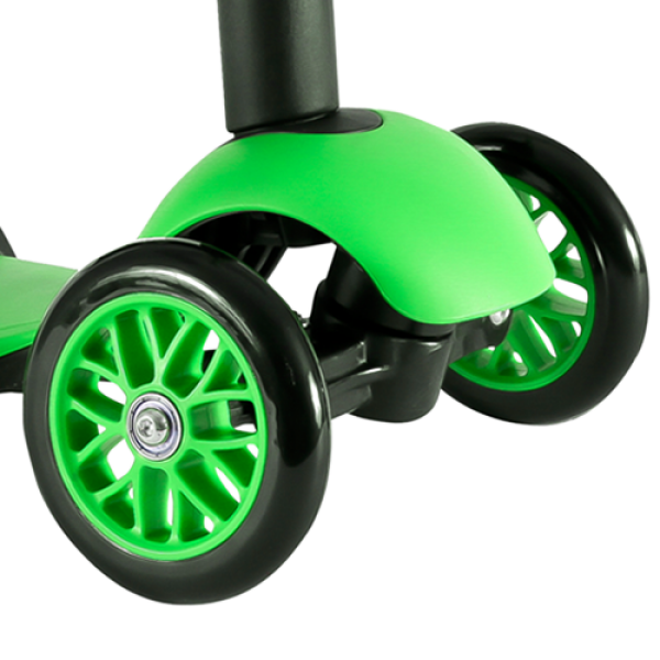 Трехколесный самокат YVolution Glider Seat 3 в 1, зеленый  