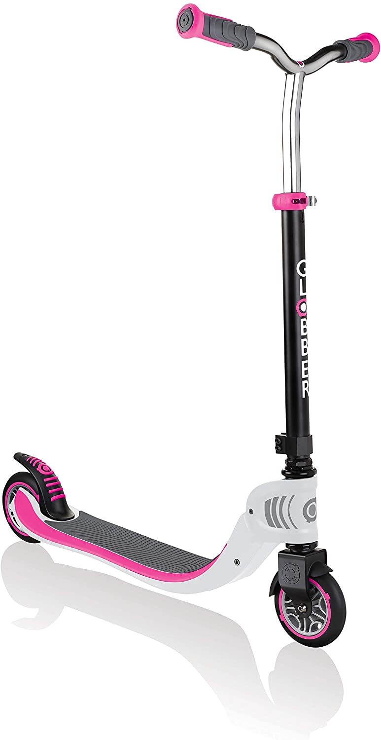 

Самокат Globber Foldable Flow 125, бело-розовый