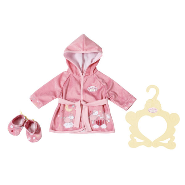 

Уютный халатик и тапочки для куклы Baby Annabell
