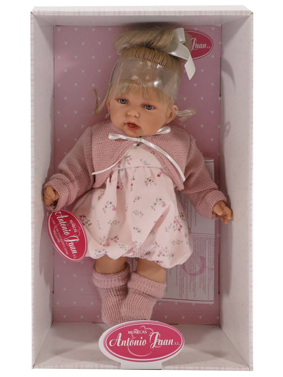 Интерактивная кукла Лухан в светло-розовом, 27 см  