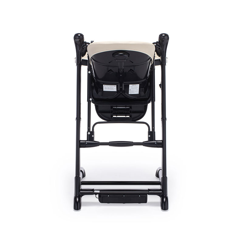 Стульчик для кормления с электронным устройством качения Nuovita Unico lux Nero, Latte, Nero/Латте, Черный  