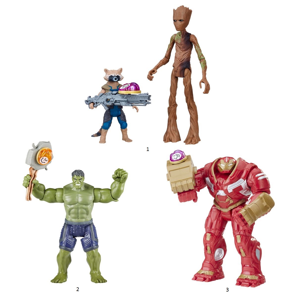 

Игровой набор Avengers Movie - Фигурки Мстителей с камнем делюкс