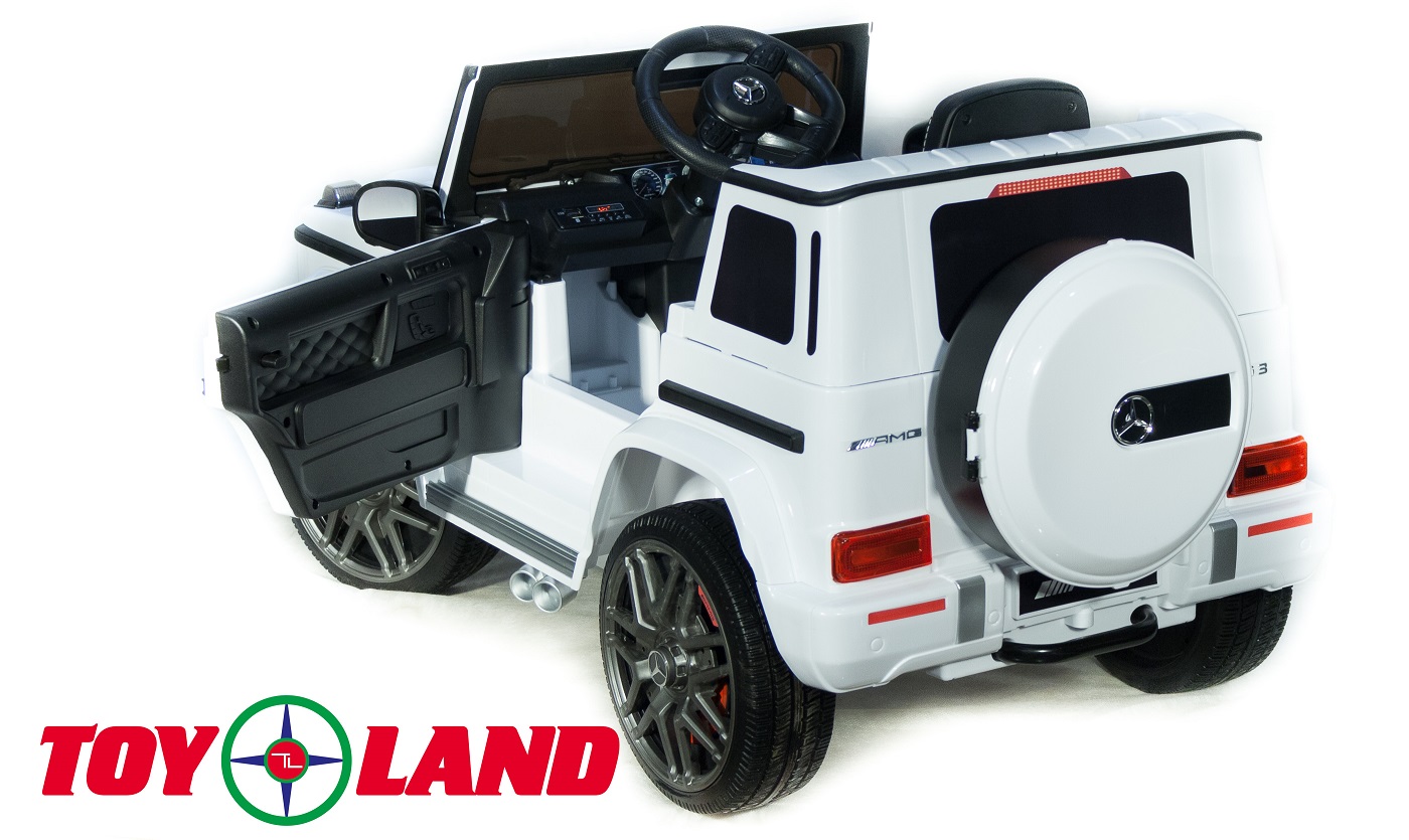 Электромобиль Mercedes-Benz G63 AMG белого цвета, ToyLand, bbh-0002 