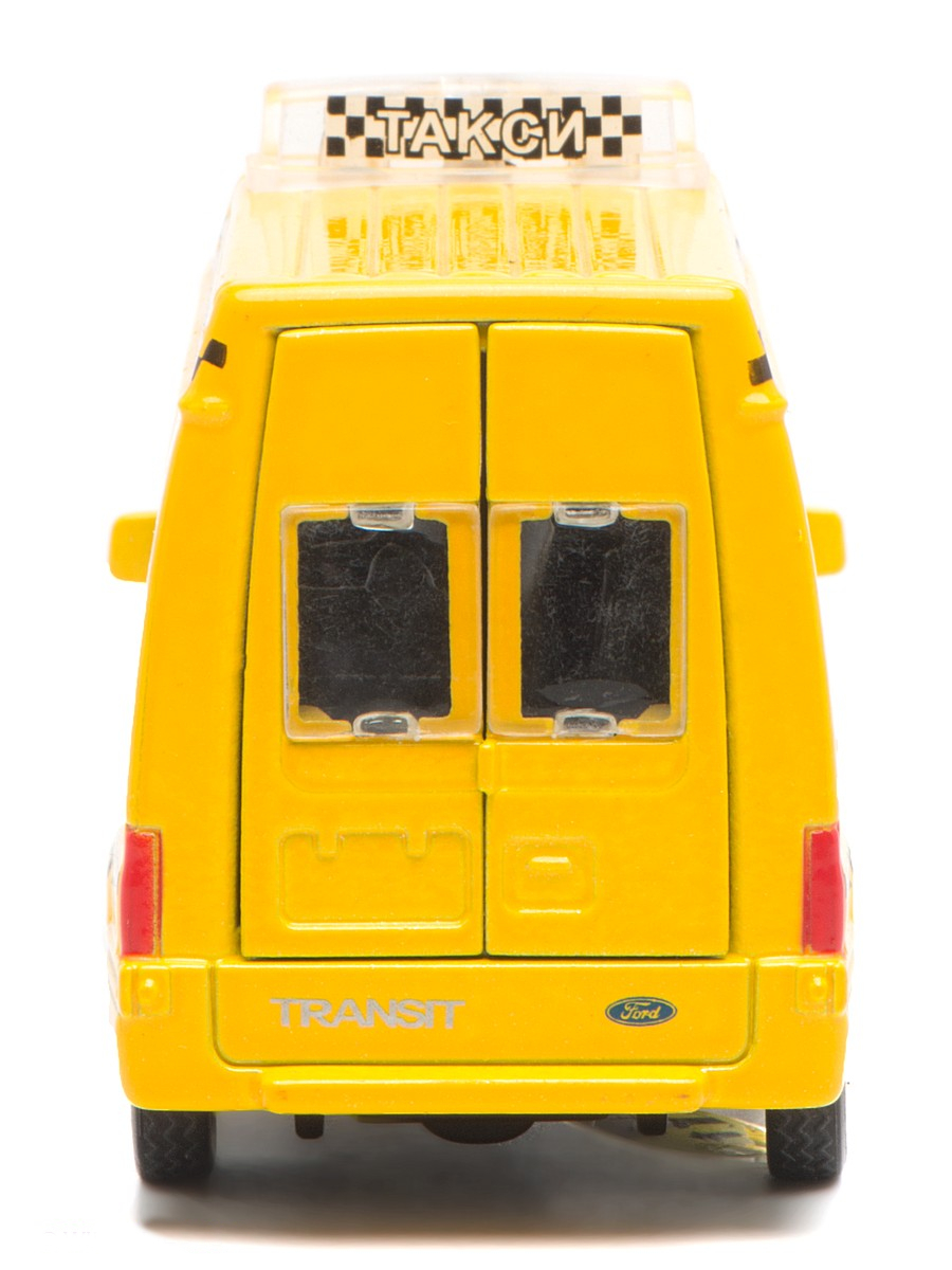 Машина металлическая инерционная Ford Transit - Такси со светом и звуком  