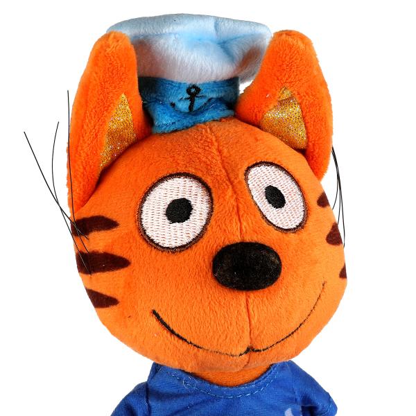 Игрушка мягкая Коржик в пляжной одежде 15 см Три Кота музыкальный чип  