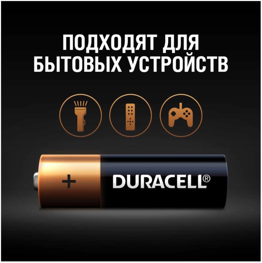 Батарейки "пальчиковые" Duracell АА/LR6, 12 шт.  