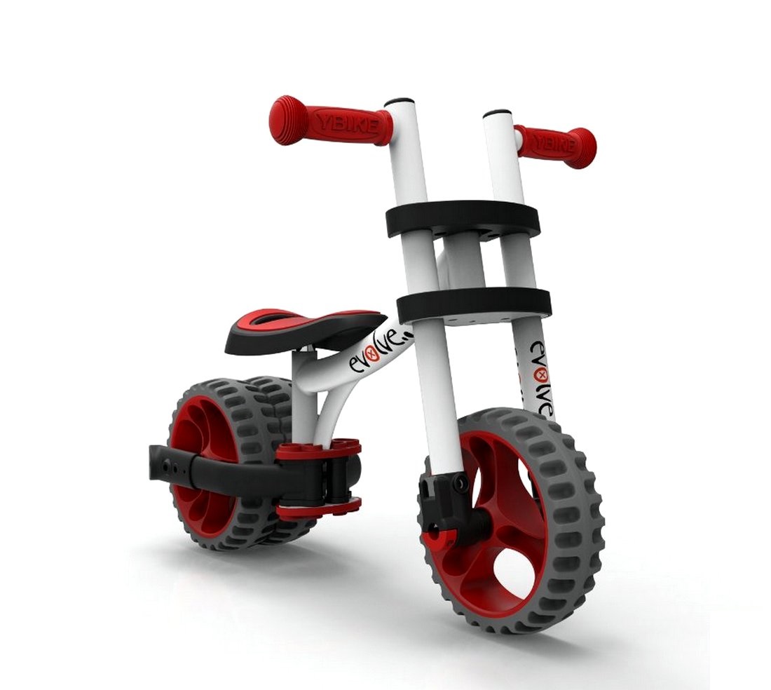 Велобалансир-трансформер Y-Bike Evolve Trike white red, 4427RT 