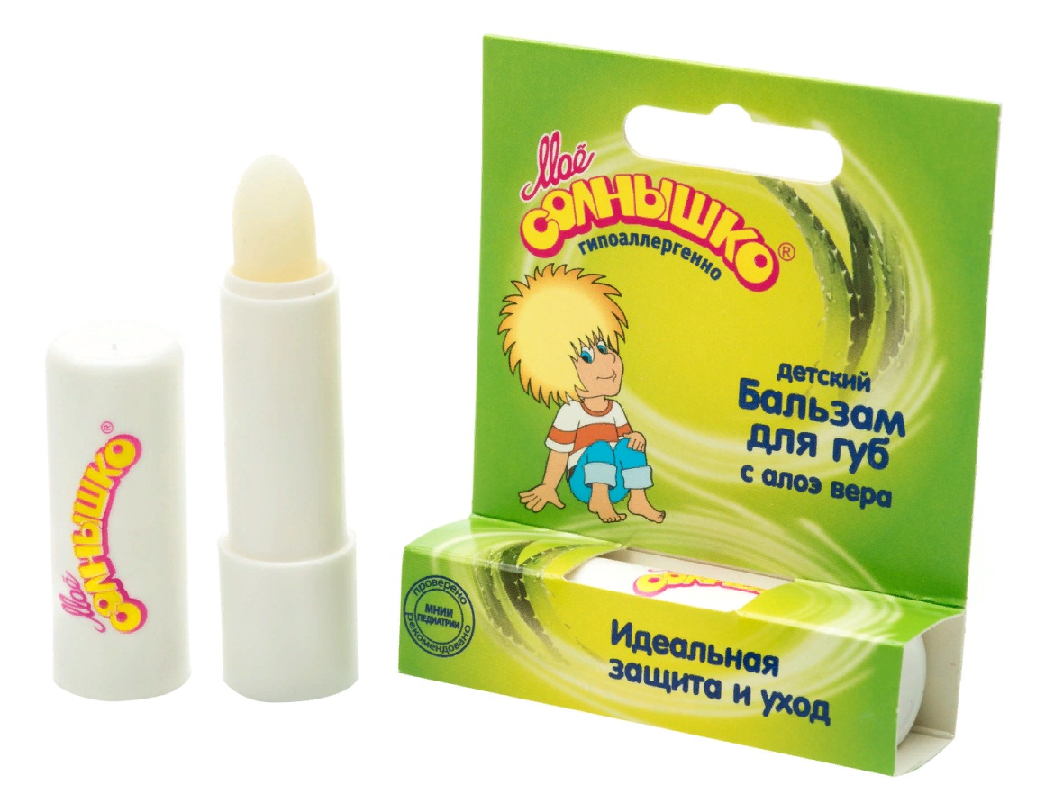 

Бальзам для губ детский с экстрактом алоэ, 2,8 грамм