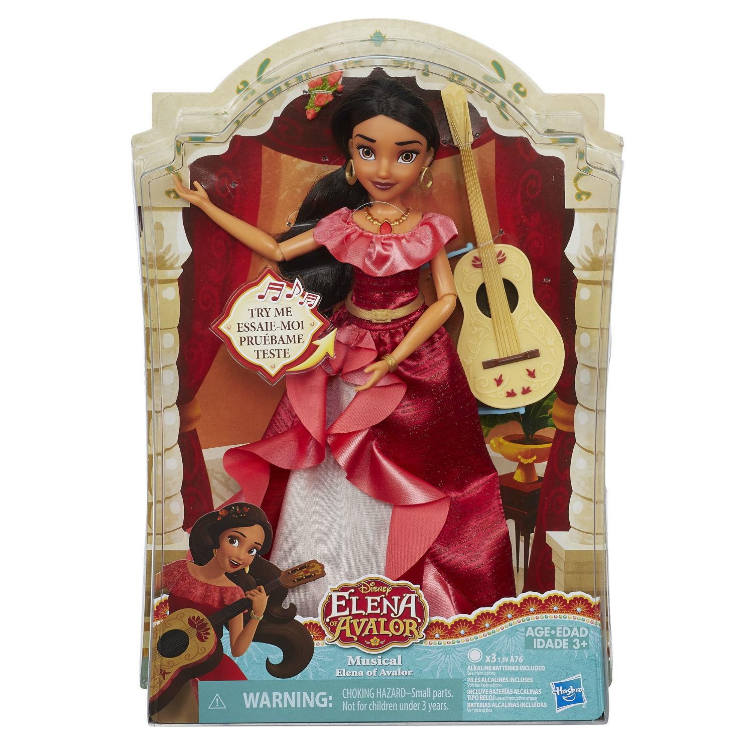 Поющая кукла-принцесса Disney - Елена из Авалора, с гитарой, звук  