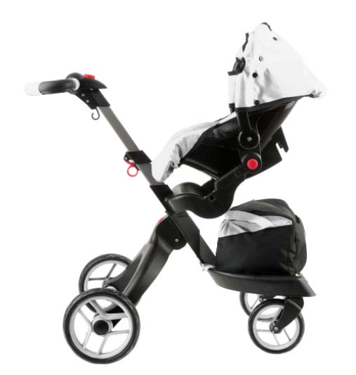 Многофункциональная прогулочная коляска-трансформер для кукол 12 в 1 Buggy Boom Aurora 9005, белая  
