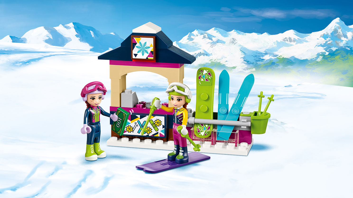 Конструктор Lego Friends. Горнолыжный курорт: подъемник  