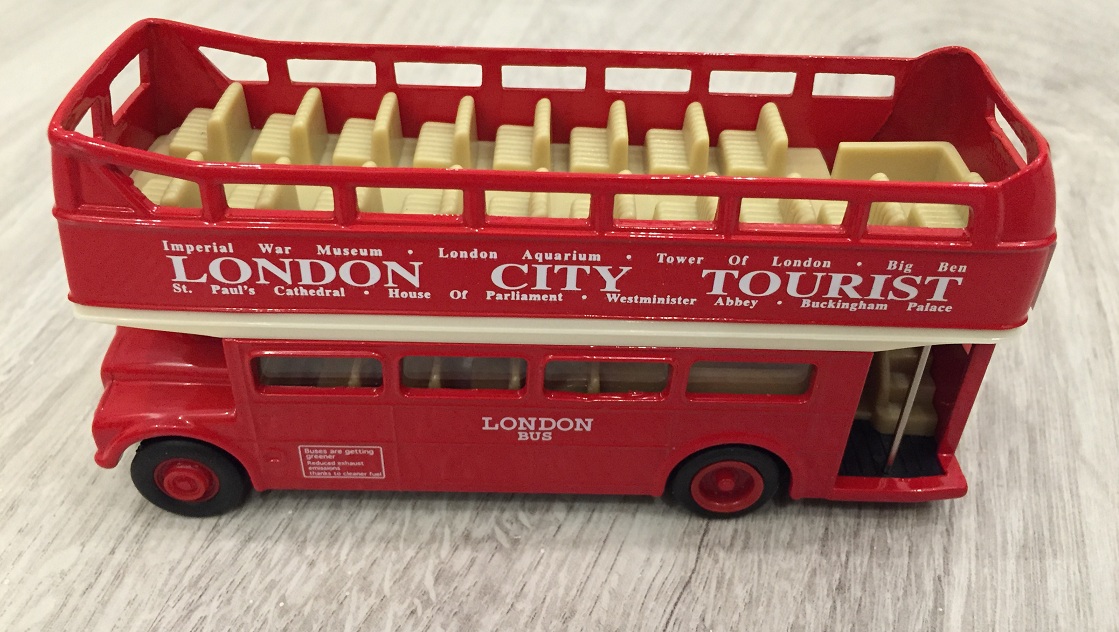 Модель - London Bus, открытый, 1:60-64  