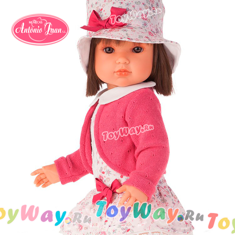 Кукла Rosa в шляпке, 45 см.  
