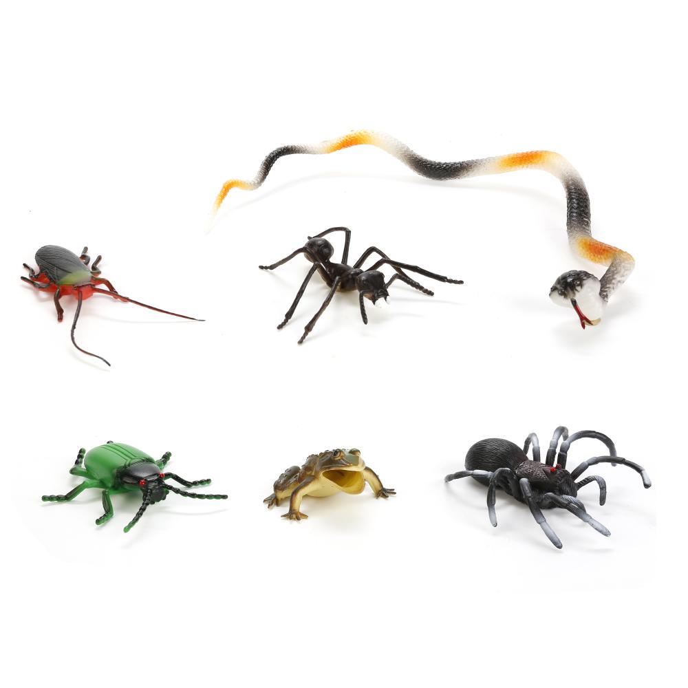 Набор из 6-и фигурок насекомых, несколько видов   