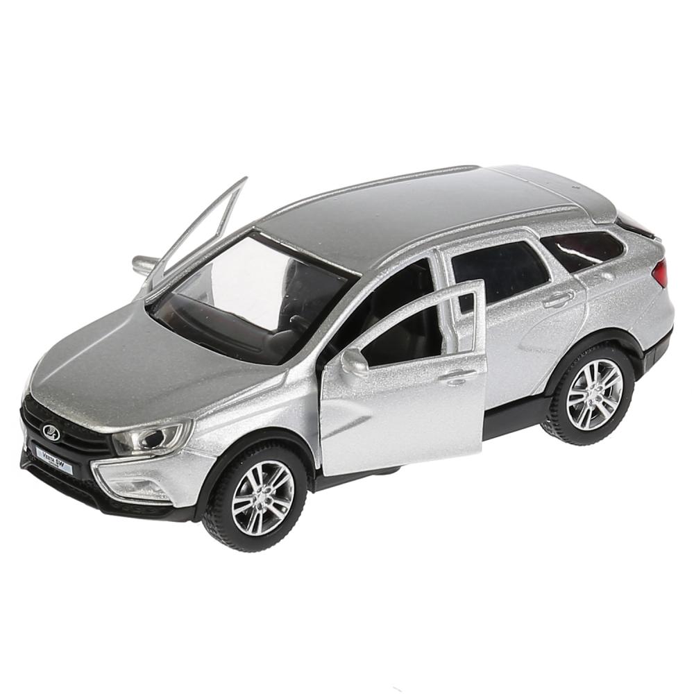 Машина металлическая Lada Vesta Sw Cross, 12 см, открываются двери и багажник, инерционная  