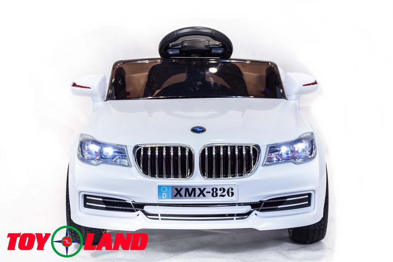 Электромобиль BMW белый  