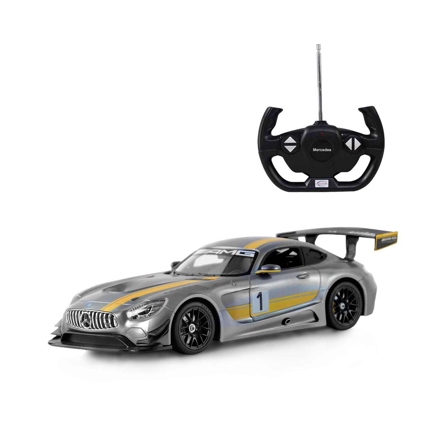 

Радиоуправляемая машина - Mercedes AMG GT3, цвет серый, 1:14, 27MHZ