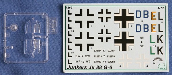 Сборная модель Тяжелый ночной истребитель - Юнкерс JU-88 G6  
