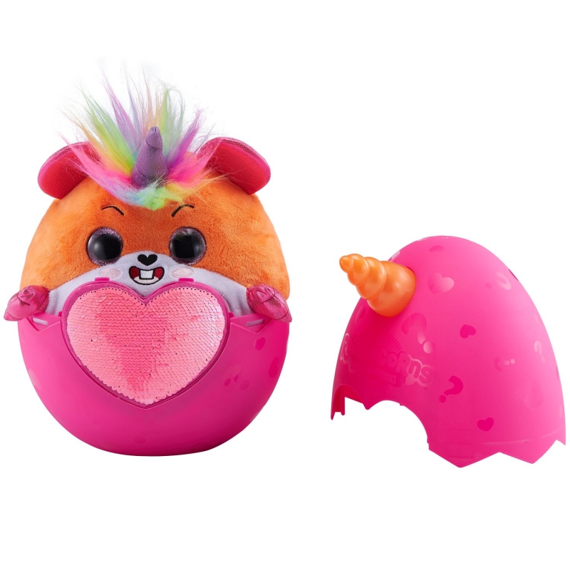 Игрушка плюшевый-сюрприз RainBocoRns в яйце, серия B  
