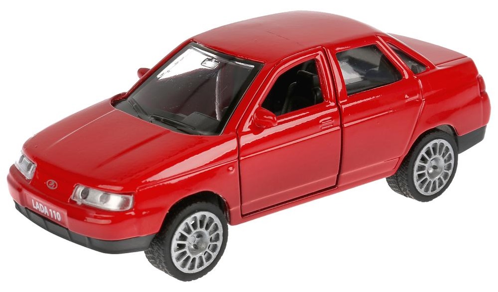 Машина металлическая Технопарк Lada 110, инерционная, цвет - красный 