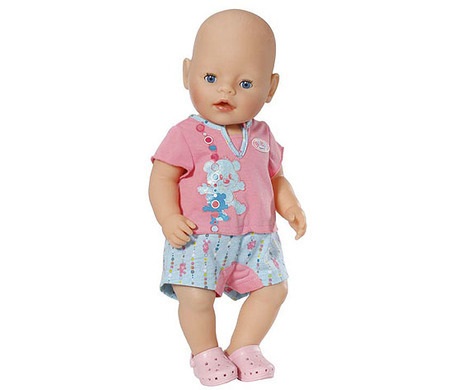 Комплект - летняя пижама с туфельками для куклы BABY born  
