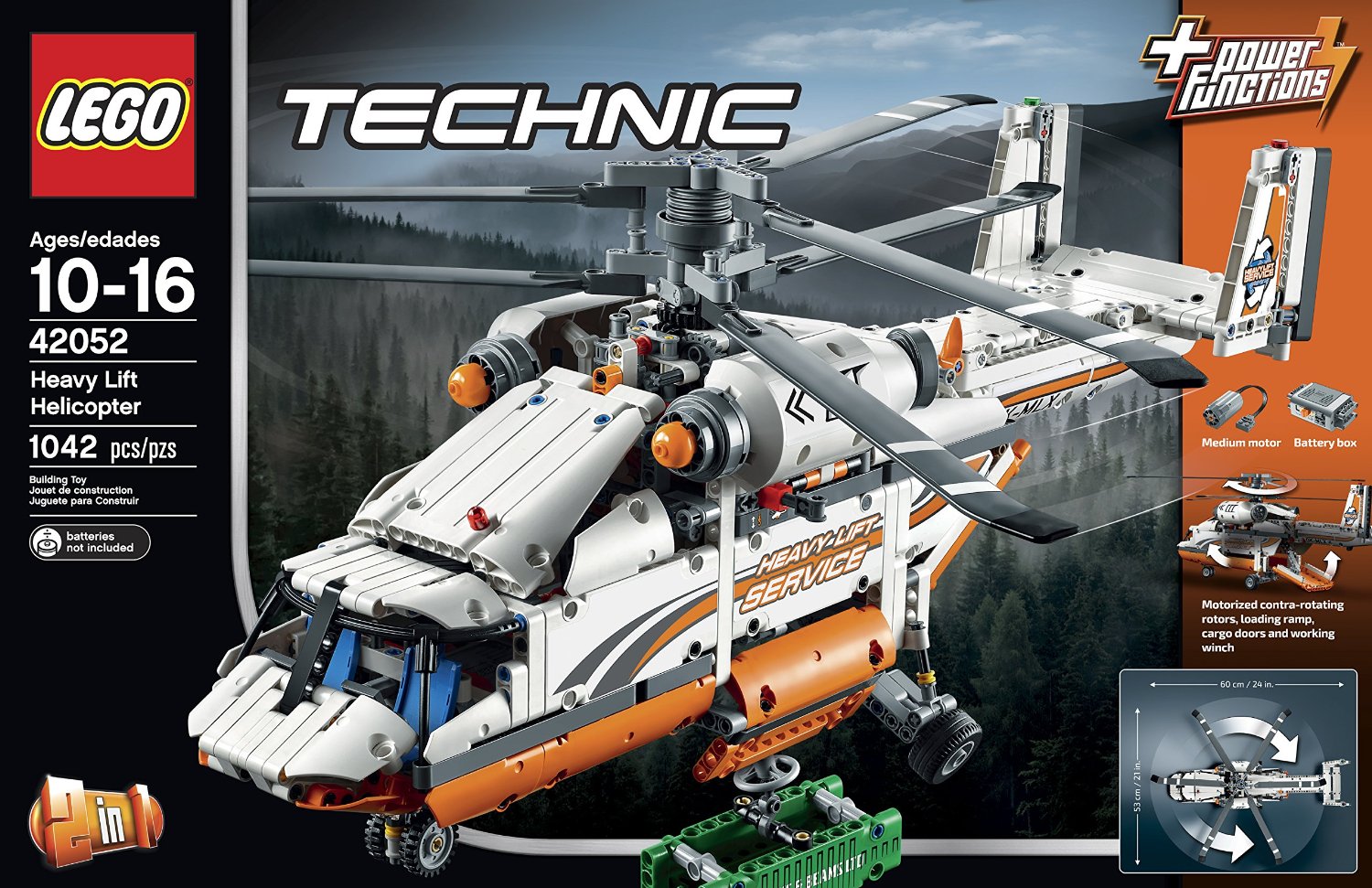 Lego Technic. Лего Техник. Грузовой вертолет  