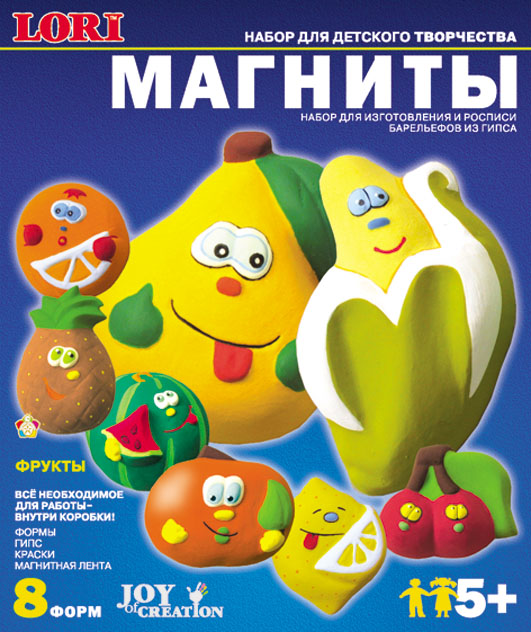 

Набор для отливки барельефов - Магниты. Фрукты