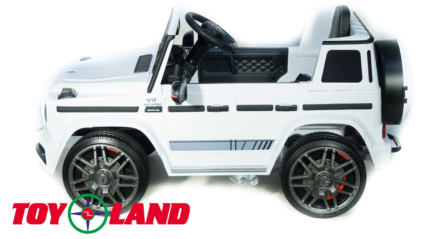 Электромобиль Mercedes-Benz G63 AMG белого цвета, ToyLand, bbh-0002 