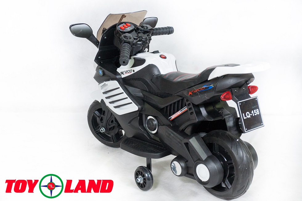 Электромотоцикл ToyLand Minimoto LQ 158 белого цвета  