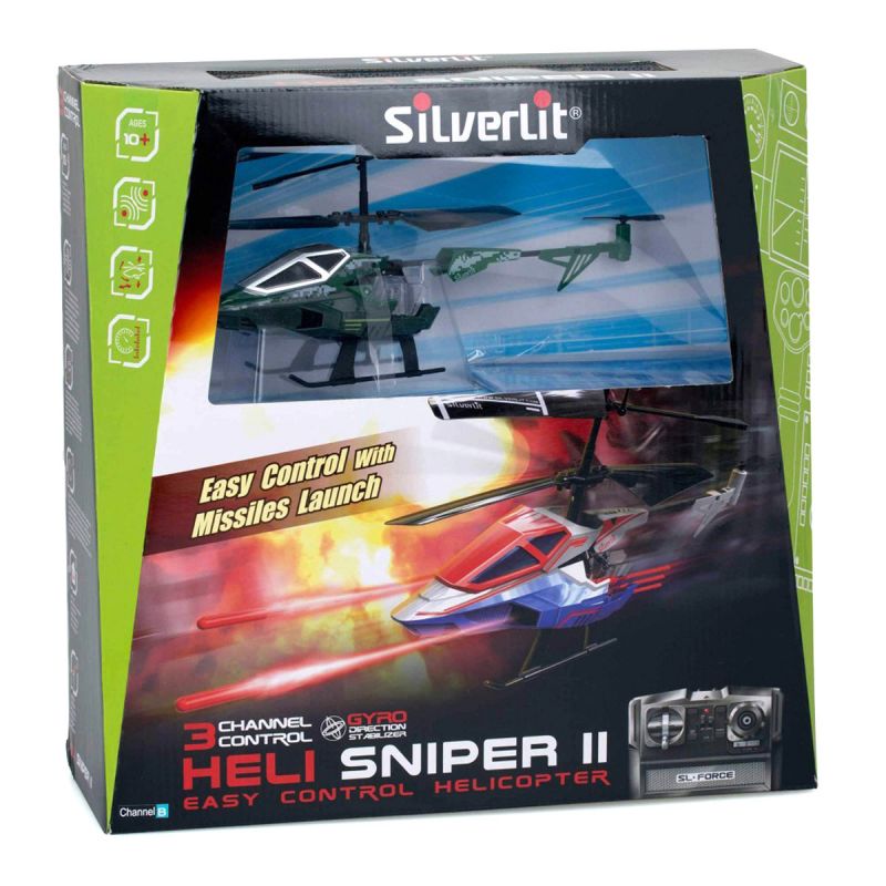 3-х канальный вертолет Silverlit Heli Sniper 2 со стрелами  