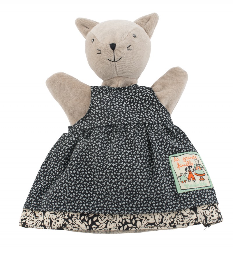 

Мягкая игрушка на руку – кошка Агата, 25 см.