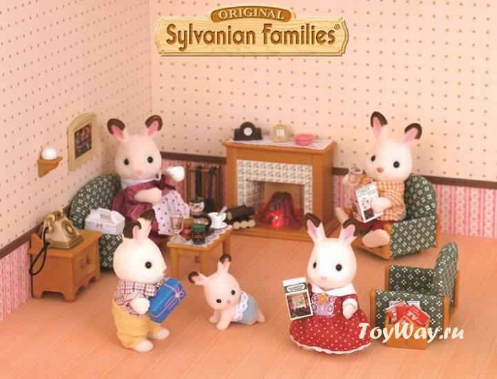 Sylvanian Families - Семья Шоколадных Кроликов  