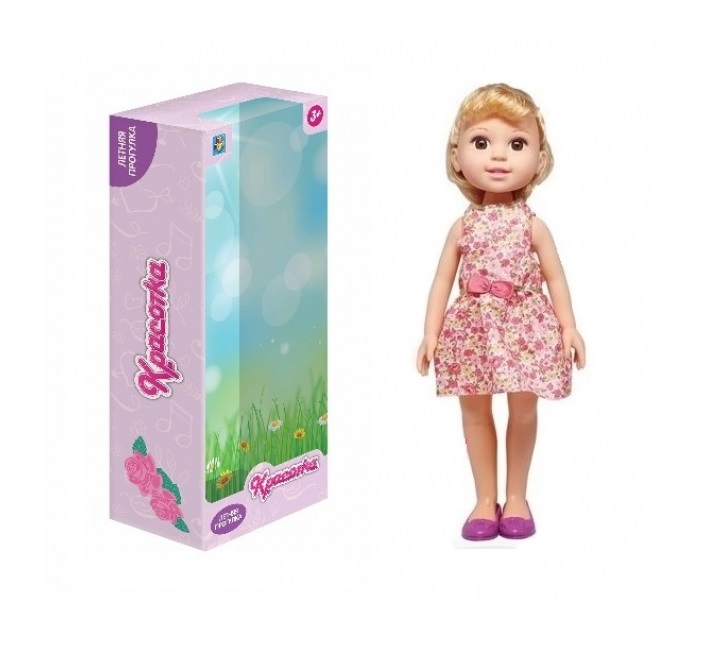 

Кукла из серии Красотка Летняя прогулка, блондинка в розовом платье