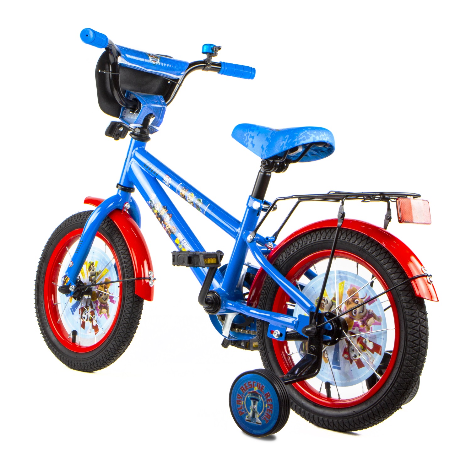 Детский велосипед - Щенячий патруль, диаметр колес 14 дюймов  